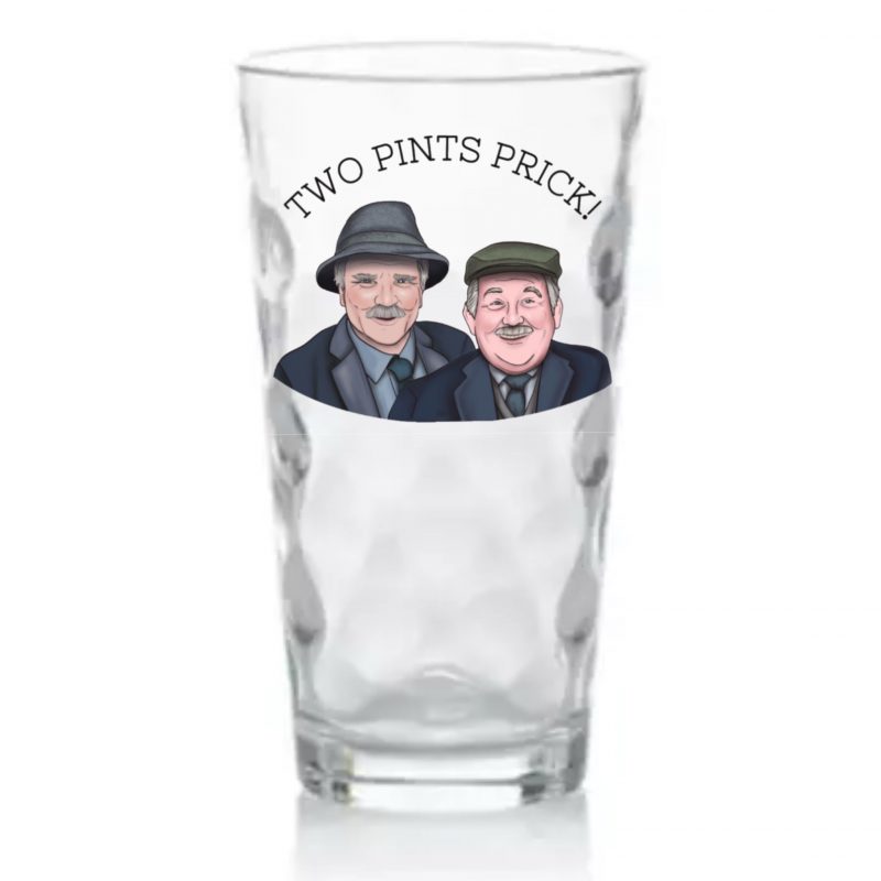 Still Game Two Pints Prick Beer pint glass