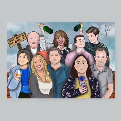 Two Doors Down Full Squad Art print