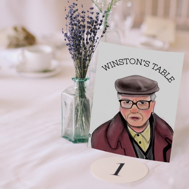 Still Game Wedding Table Cards - Image 3
