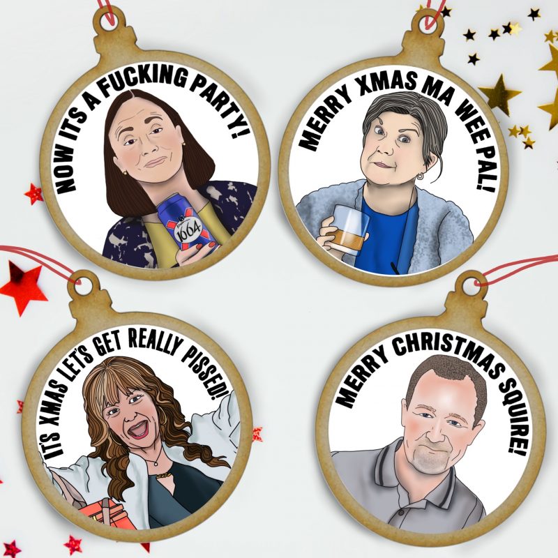 Two Doors Down Christmas Bauble set - Free shipping