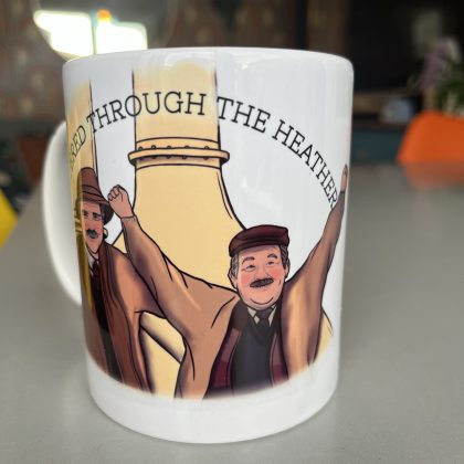 Filtered through the Heather Jack and Victor Mug / whisky distillery episode Christmas gift / Still Game