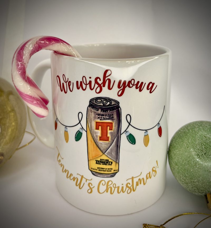 Tennents Lager Christmas mug