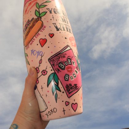 Mean Girls handpainted 1 of a kind vase by NZ