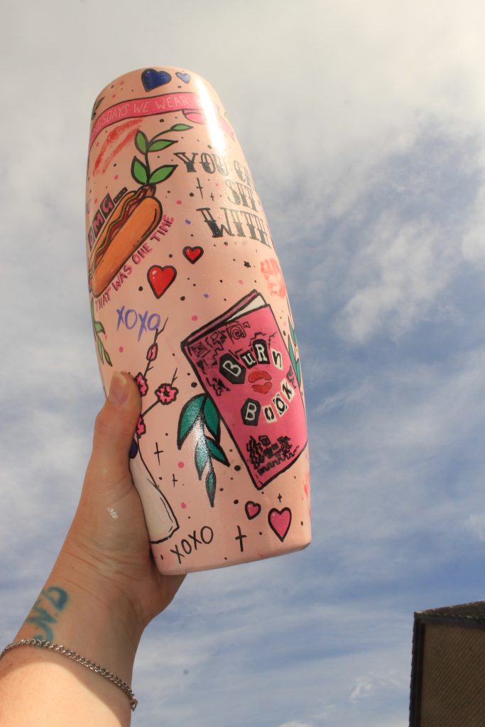 Mean Girls handpainted 1 of a kind vase by NZ