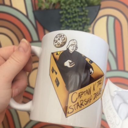 Limmy Dee Dee  Captain of the starship moon trip mug